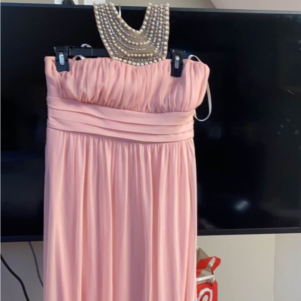 Maxi dress in blush